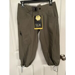 New Mountain Hardwear Women's Cortina Falls Pedal Pusher Olive Green Size 4